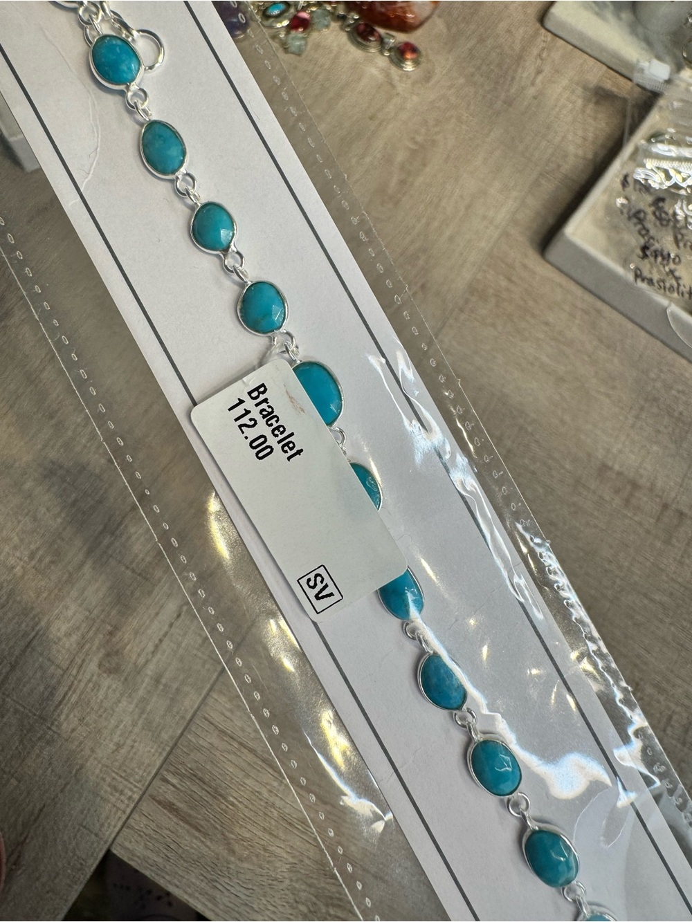 Solid 925 Sterling Silver Turquoise bracelet